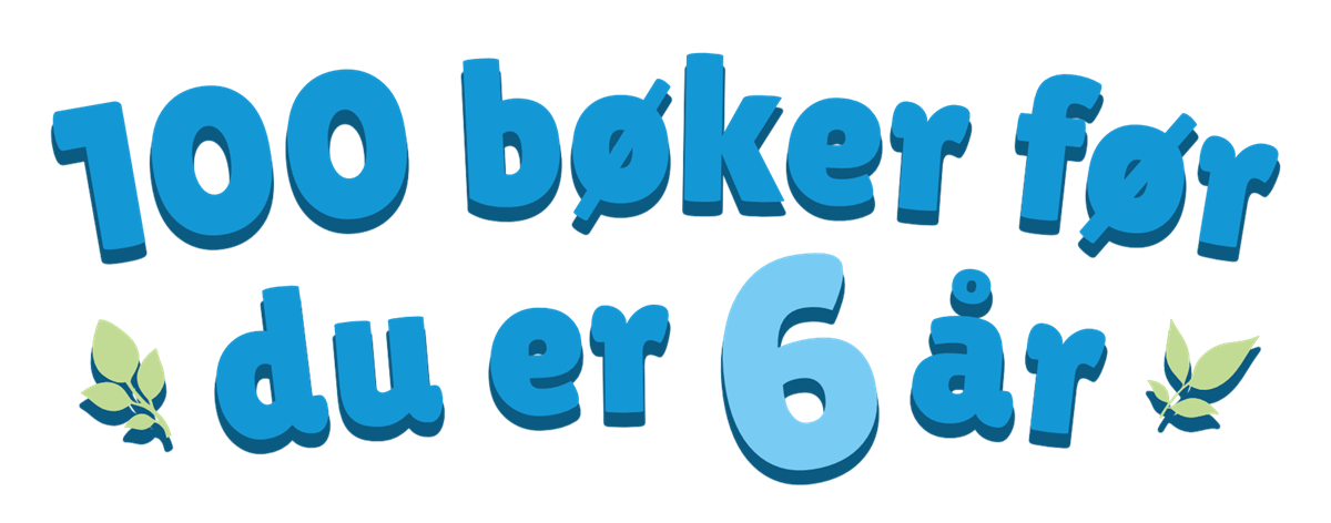 Logo for kampanjen "100 bøker før du er 6 år" - Klikk for stort bilde